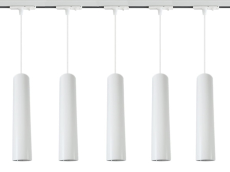 5x Lampa szynowa wiszaca 30cm GU10 Biala 1F.jpg