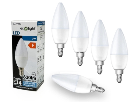 5x Żarówka LED CANDLE E14 7W 6000K.jpg