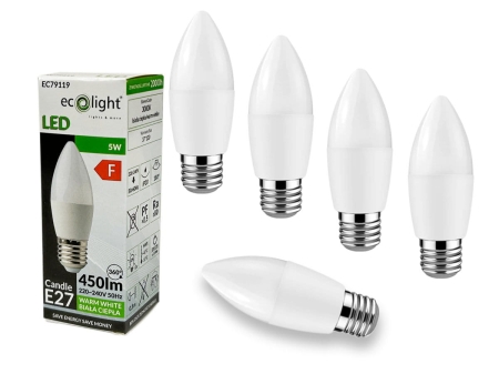 5x Żarówka LED CANDLE E27 5W 3000K.jpg