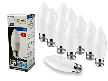 10x Żarówka LED CANDLE E27 5W 6000K.jpg