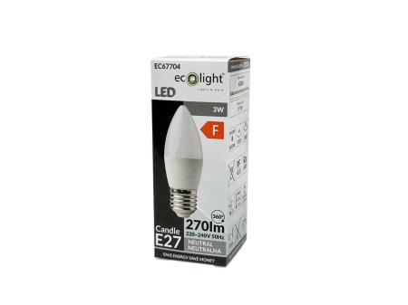 Żarówka LED CANDLE E27 3W 4000K - karton.jpg
