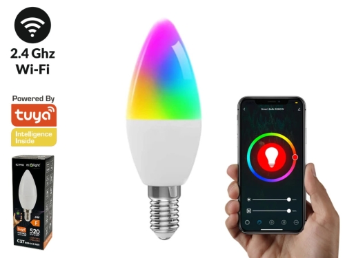 Przejdź do produktu Żarówka LED CANDLE E14 6W RGB CCT Wifi tuya