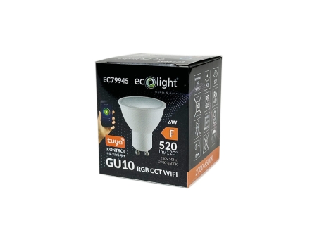 Żarówka LED GU10 6W RGB CCT Wifi tuya - karton.jpg