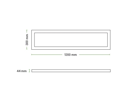 Ramka natynkowa do paneli LED 120x30 - wymiary.jpg