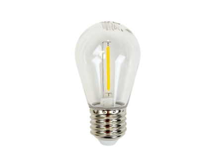 Żarówka LED Filament Golf Ball S14 E27 1W 2700K 100lm - front.jpg