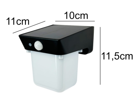 Solarna Lampa Elewacyjna LED z czujnikiem SOE-8 - wymiary.jpg