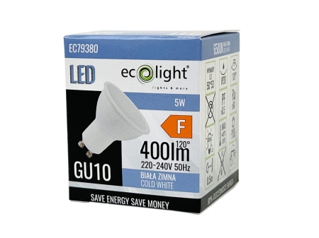 Zarowka LED GU10 5W 6500K - karton.jpg