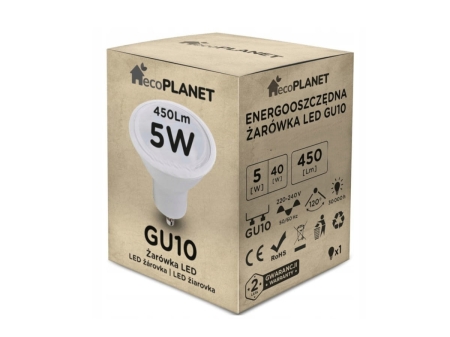 Zarowka LED ecoPLANET GU10 5W 4000K - karton.jpg