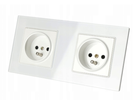 2x Gniazdo pojedyncze Fi60 Biale + ramka - skos.jpg