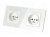 2x Gniazdo pojedyncze Fi60 Biale + ramka - skos.jpg