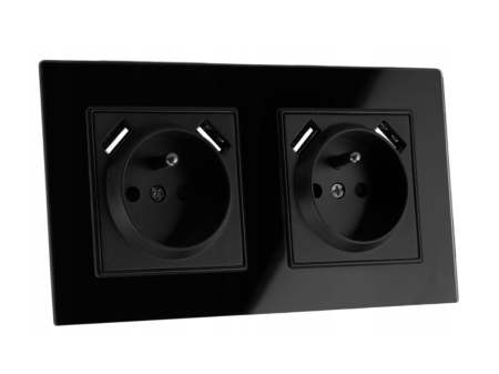 2x Gniazdo pojedyncze USB Fi60 Czarne + ramka.jpg