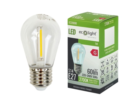 Żarówka LED Filament Golf Ball S14 E27 1W 2700K 60lm.jpg