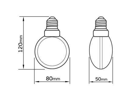 Żarówka_SERIA_ZERO_4W_200lm_E27_G80_Amber-wymiary.jpg