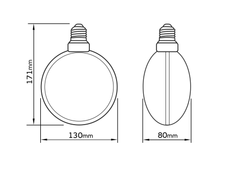 Żarówka_SERIA_ZERO_4W_200lm_E27_G130_Amber-wymiary.jpg