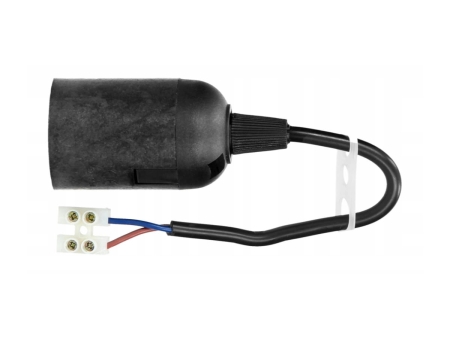 Gniazdo plastikowe oprawka E27 z zawieszką Czarne_2.jpg