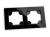 Ramka Szklana Podwójna do Gniazda Fi60 Czarna -- 01.jpg