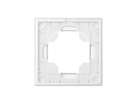Ramka Szklana Pojedyncza do Gniazda Fi60 Biała -- 02.jpg