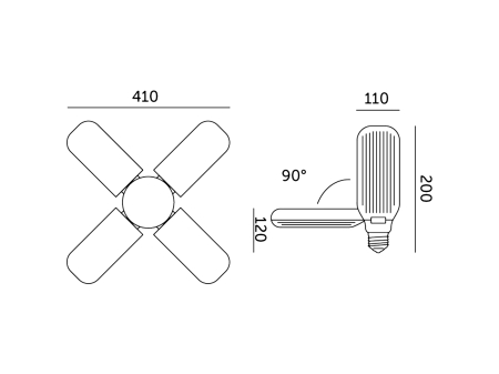 Żarówka do roślin LED PLANTY 40W E27 1200K - 04.jpg