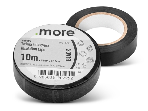 Przejdź do produktu Taśma izolacyjna 15mm x 0,13mm Czarna 10m 1szt.