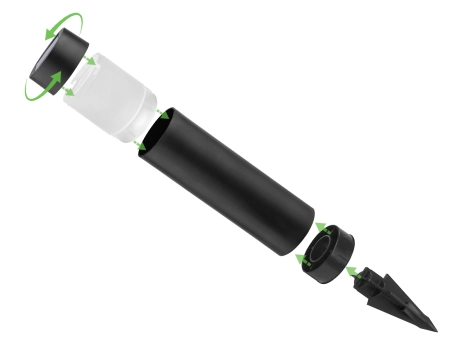 Słupek ogrodowy Solar LED AURORA ROUND 4000K IP44 -- 05.jpg