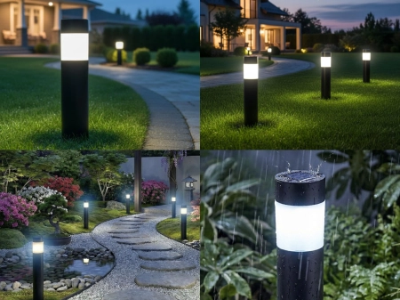 Słupek ogrodowy Solar LED AURORA ROUND 4000K IP44 -- wiz03.jpg