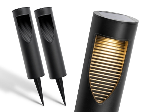 Przejdź do produktu 2x Słupek ogrodowy solarny LED SSO-3 4000K