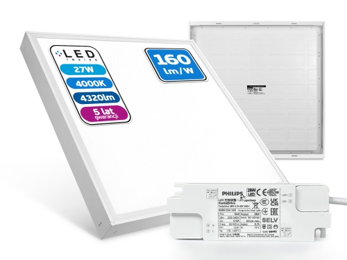 Przejdź do produktu Panel Natynkowy LED 60x60 Almach 160 27W 4000K