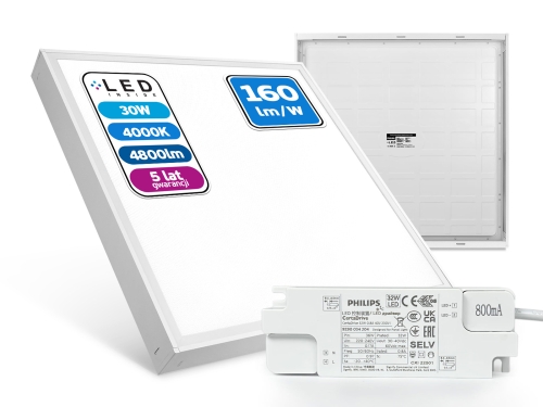 Przejdź do produktu Panel Natynkowy LED 60x60 Almach 160 30W 4000K