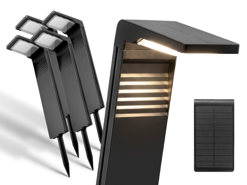 Przejdź do produktu 4x Słupek ogrodowy solarny LED SSO-2 4000K