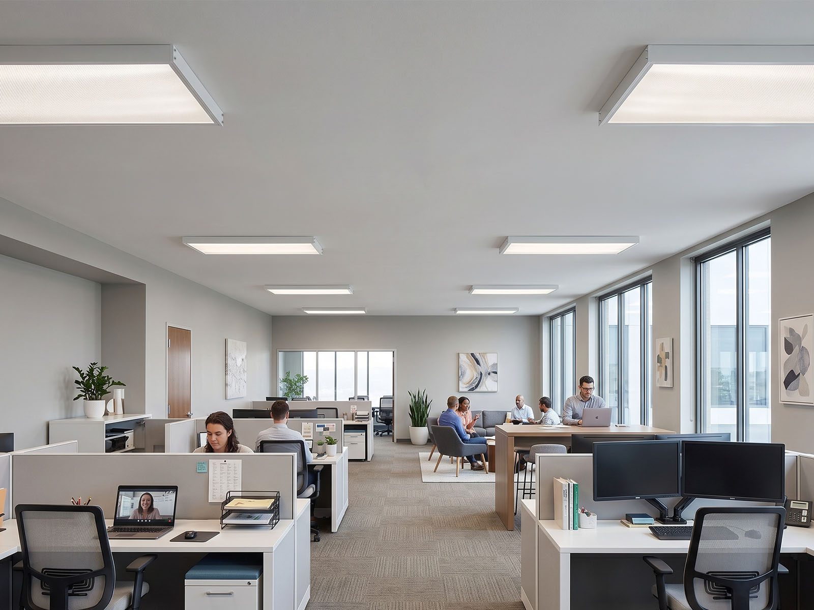 Wizualizacja  Panel natynkowy LED 120x60 Almach CCT 38/42/46/50W 3000/4000/5000K