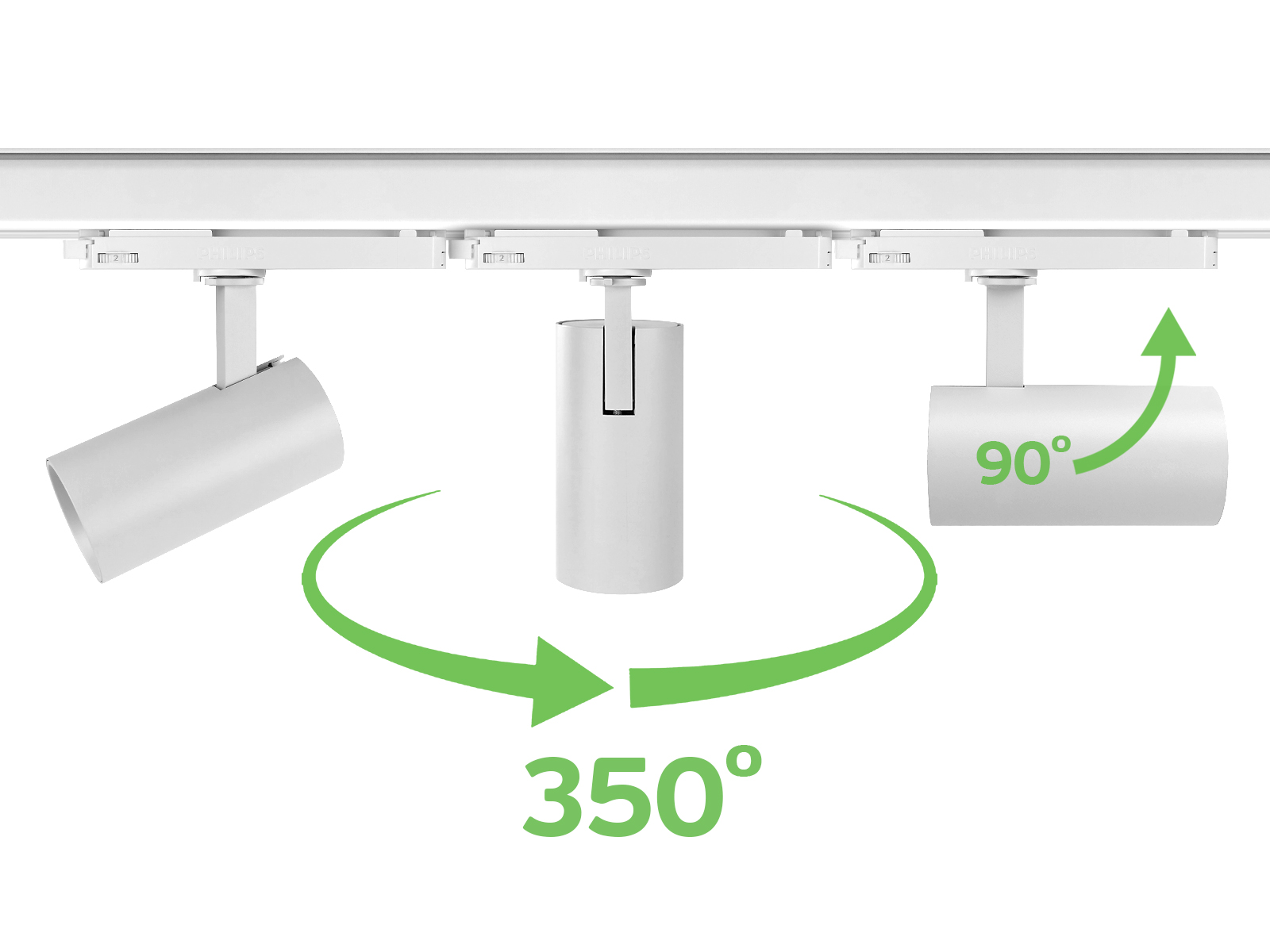 Reflektor LED na szynie 3-fazowej