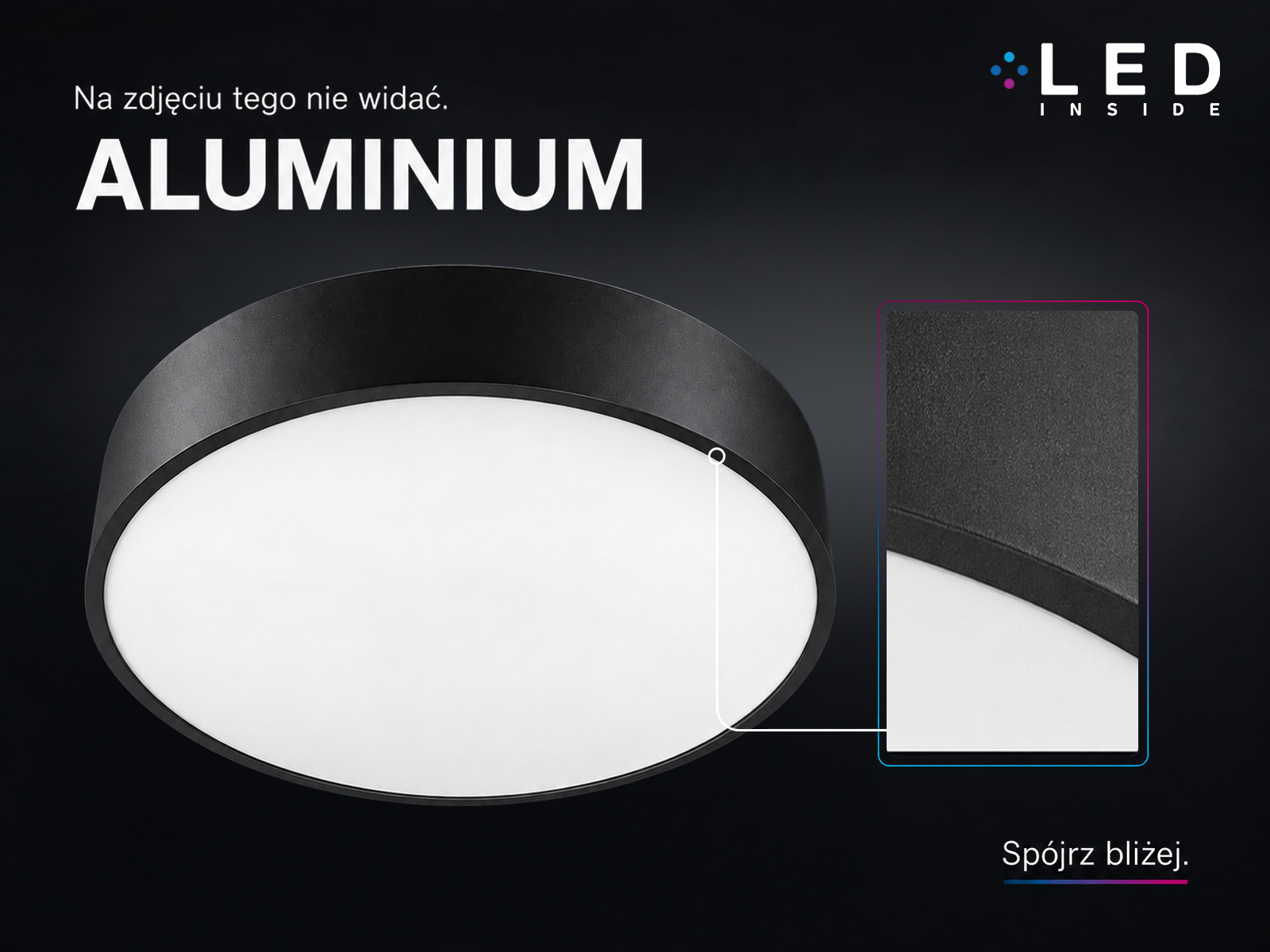 Polari Czarna - Aluminium