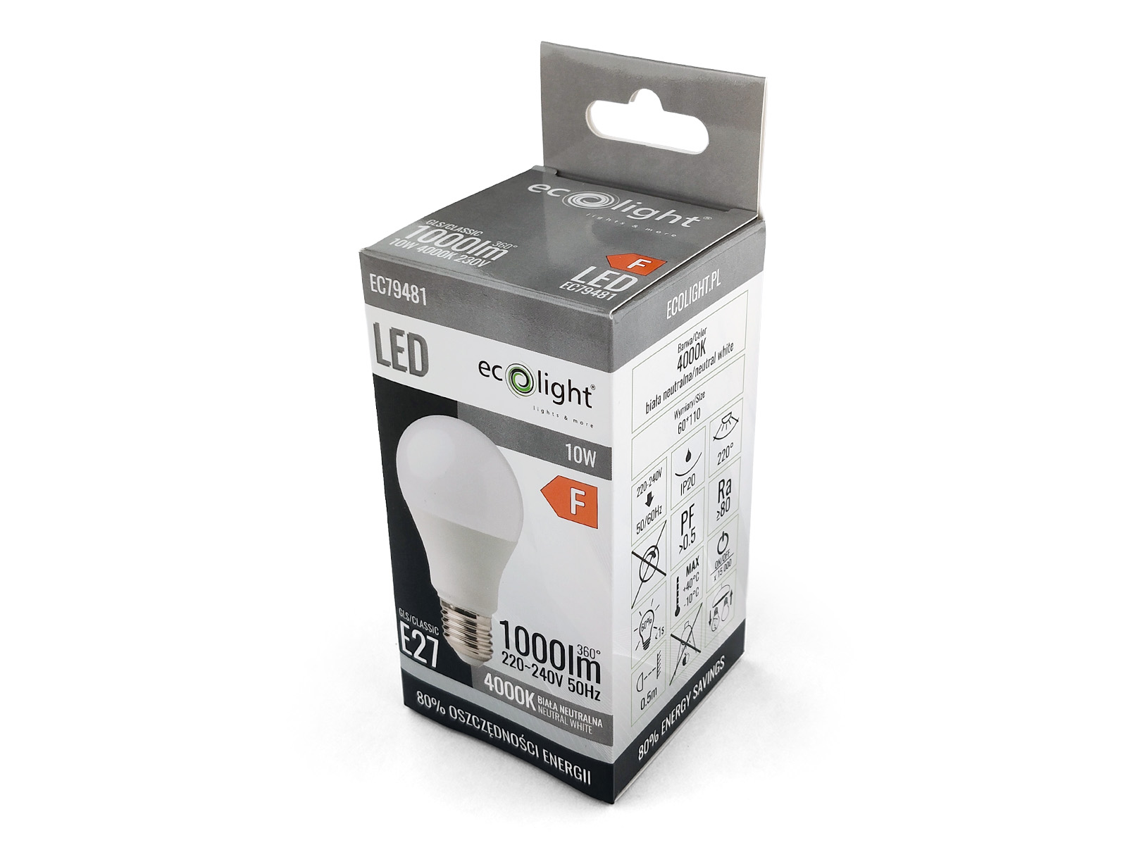 Żarówka LED CLASSIC E27 10W=80W 4000K Neutralna - 02.jpg