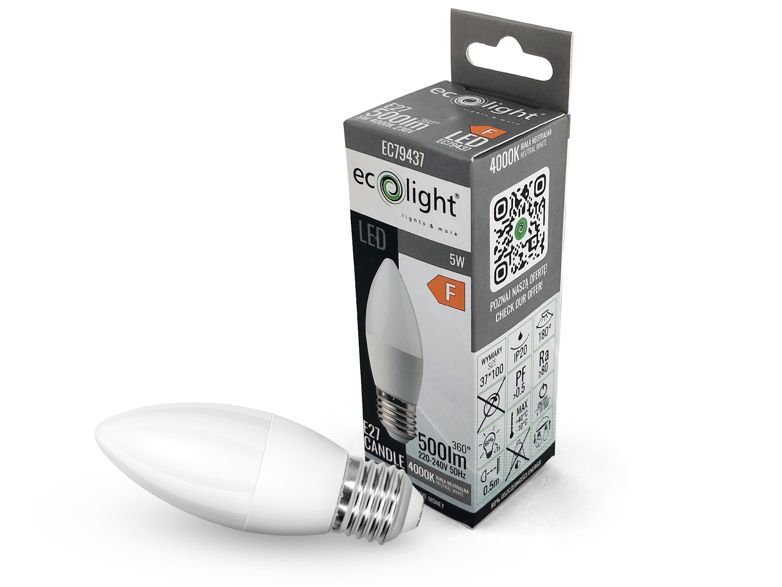 Żarówka LED CANDLE E27 5W 4000K -- 01.jpg