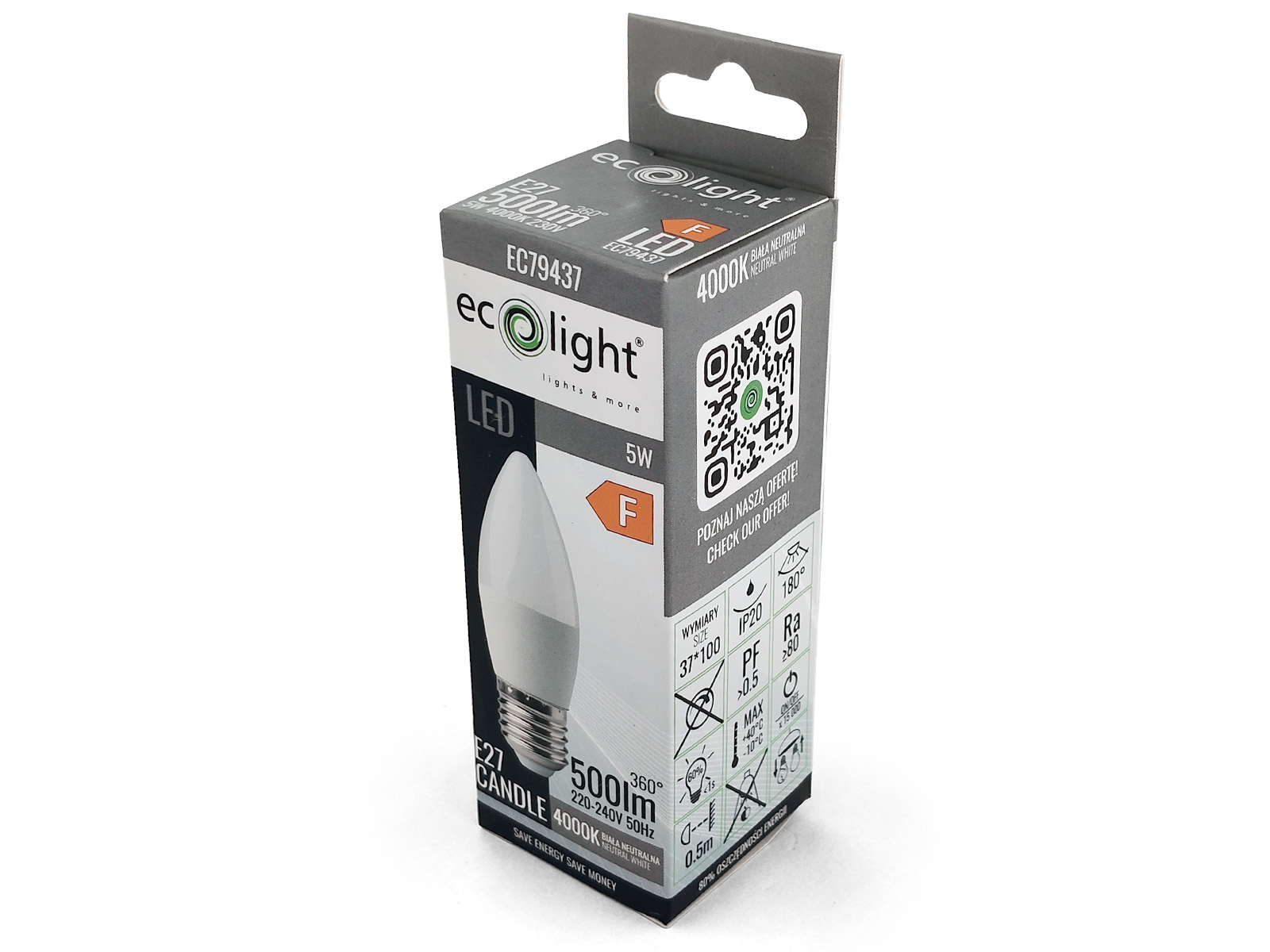 Żarówka LED CANDLE E27 5W 4000K -- 02.jpg