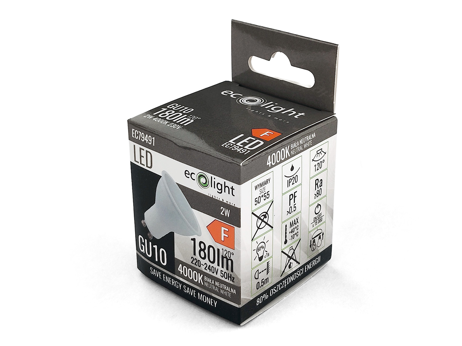 Żarówka LED GU10 2W 4000K -- 02.jpg